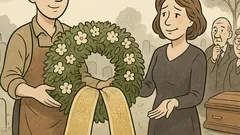 Witz: Eine Frau bestellt einen Trauerkranz…